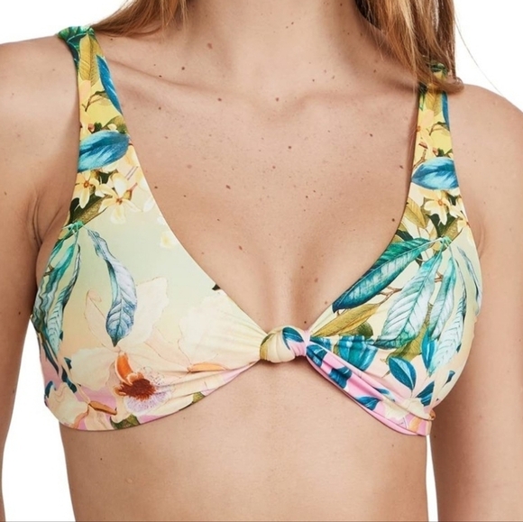NWT PQ Women OSS Reversible Drew Knot bikini bra Top swim sz M - Picture 1 of 9